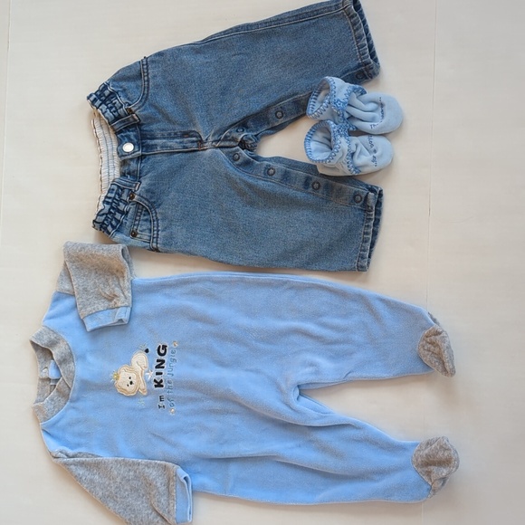 Bundle of Ten Baby Boy Items (mostly 6-9 months) Blue - Picture 9 of 16